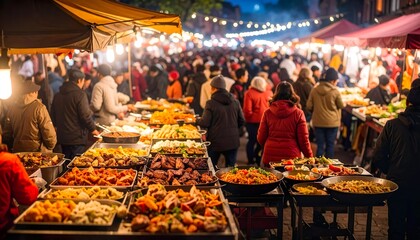 Jedzenie rynek ludzie 3