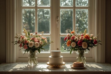 Baked goods and blossoms in the dawn hours