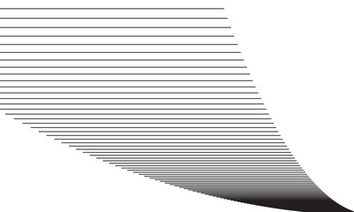 Creative black multiple lines illusion road.