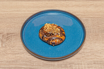 Cinnamon rolls baked to perfection with caramel sauce and nutmeg