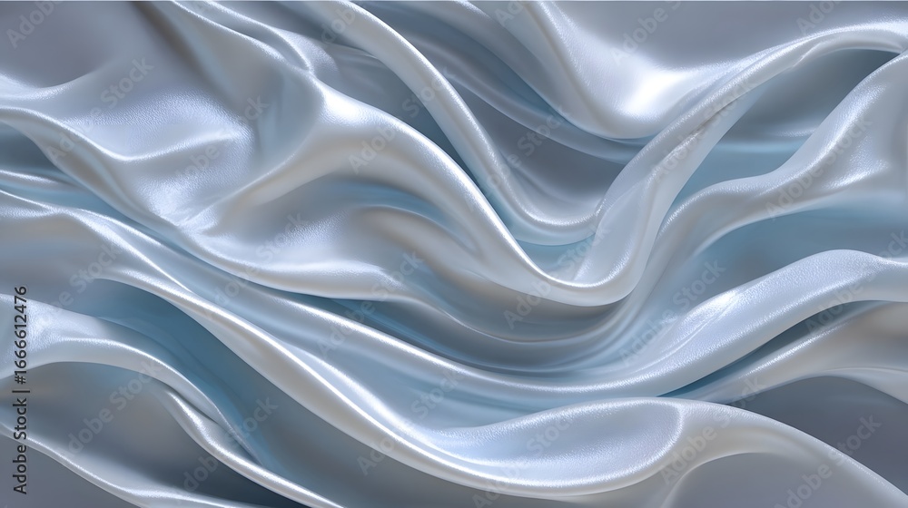 Aufkleber flowing abstract fabric texture with wavy patterns
