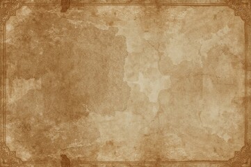 Naklejka premium Retro distressed paper texture with abstract vintage design and frame