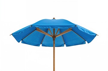 Obraz premium Sunshade for beach set against a plain white backdrop