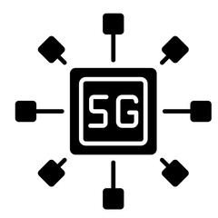 5G  Icon Element For Design