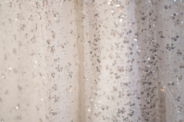 Sliver glittering decor on with soft fabric