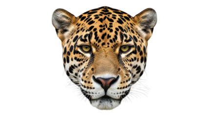 Isolated jaguar face