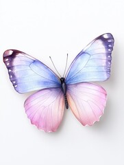 Obraz premium Watercolor colorful butterflies isolated butterfly on. Vibrant aquarelle painted lepidoptera unique insect on white vivid chroma artistic fauna winged beauty decorative element