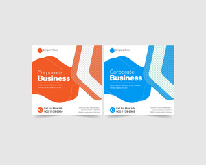 promotion media post design elegant social media marketing, business post design banner concept 