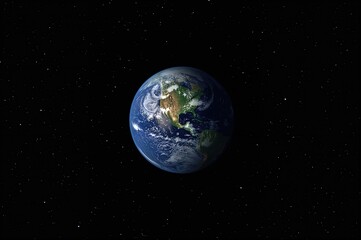 Obraz premium Close-up Views of the Planet and Its Rotation