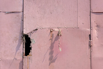 peeling paint on a wall