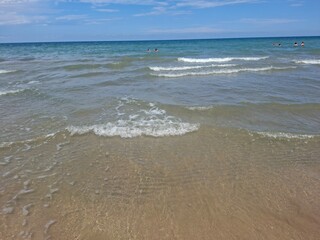 waves on the beach