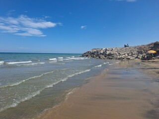 beach and sea