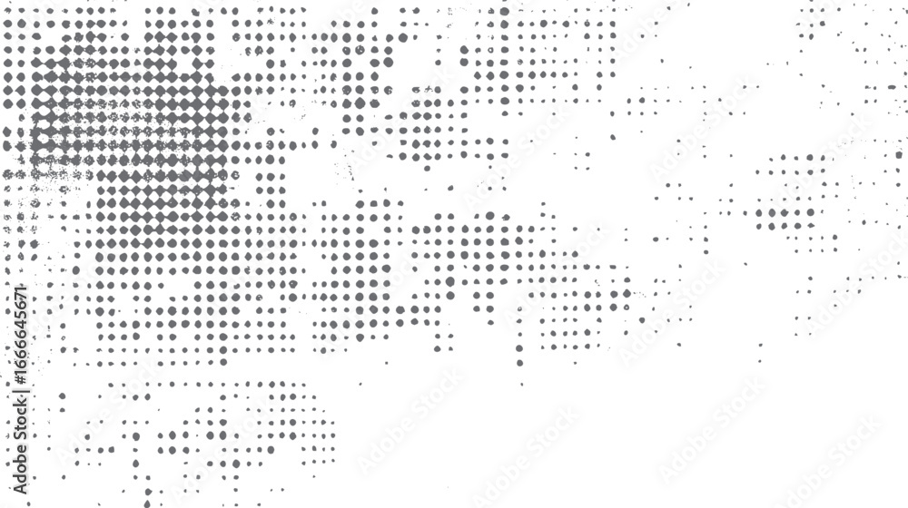 Poster halftone pixel background. grunge dot texture pattern. distressed abstract surface design for artist