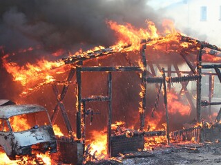 photo of house fire
