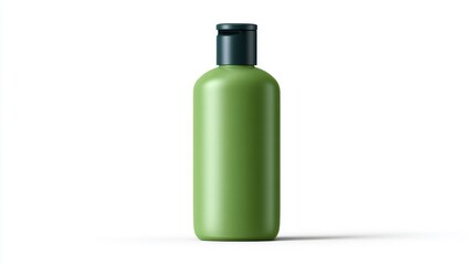Fototapeta premium Simple Green Shower Gel Bottle with Flip Cap in Standard Shape Design