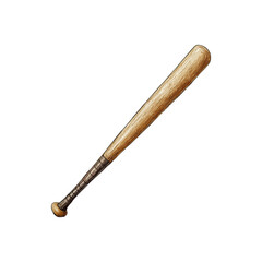 baseball bat hand drawn illustration