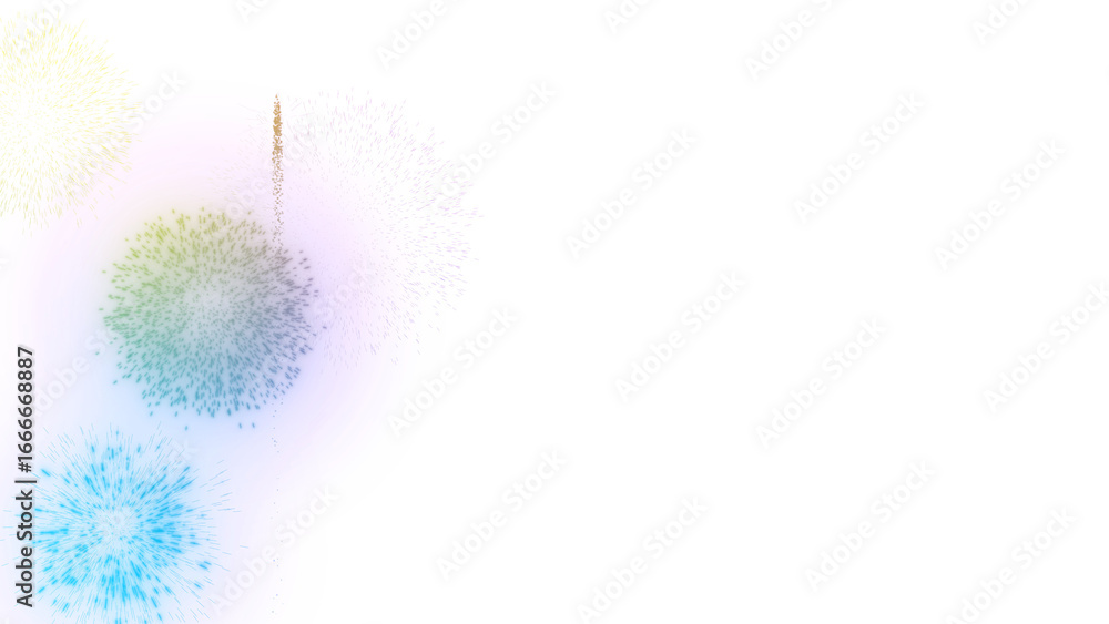 Aufkleber vibrant abstract fireworks and colorful particle explosions. a festive display of light and energy f