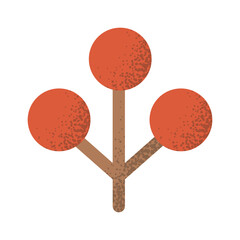 Christmas rowan berry geometric design