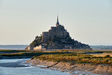 Obraz premium Iconic Mont Saint Michel Island Abbey Normandy France
