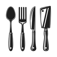 Kitchen Utensils Vector Icon Cooking Tools Illustration