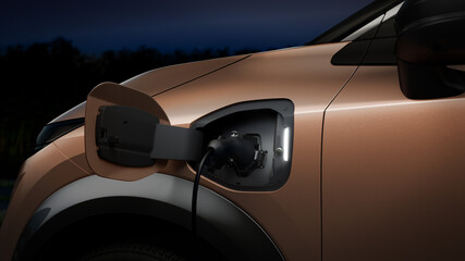 EV Chassis with Motor, Battery, and Transmission Components