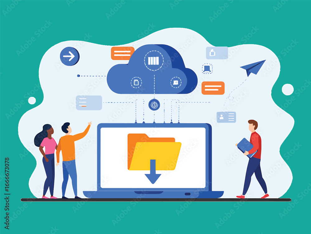 Poster cloud computing secure data storage and sharing