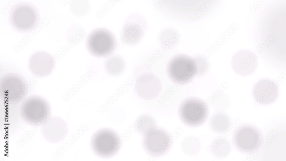 Poster abstract background with floating purple, pink, and white microscopic cell-like shapes. digital art 
