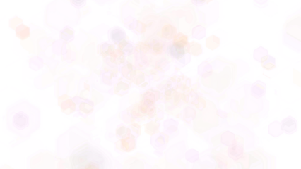 Abstract composition of pastel pink and orange fluid hexagons with a marble texture. Modern geometric design element for creative projects, isolated on a transparent background for easy use. Bokeh.