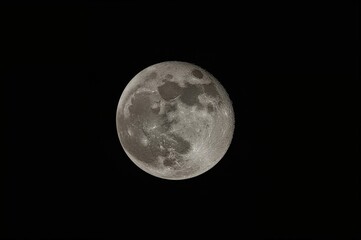 Obraz premium Detailed full-frame capture of the textured moon