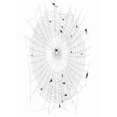 Intricate abstract doodle art composition isolated on white background