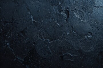 Abstract dark cement wall with blue accents, interior texture for showcasing items