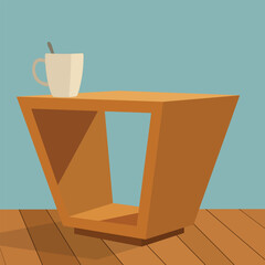 Relaxing coffee break on stylish modern table brings a sense of calm and cozy warmth to any space