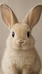 Obraz premium Adorable fluffy rabbit portrait