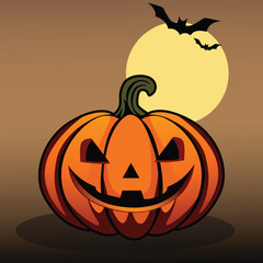 Halloween pumpkin vector