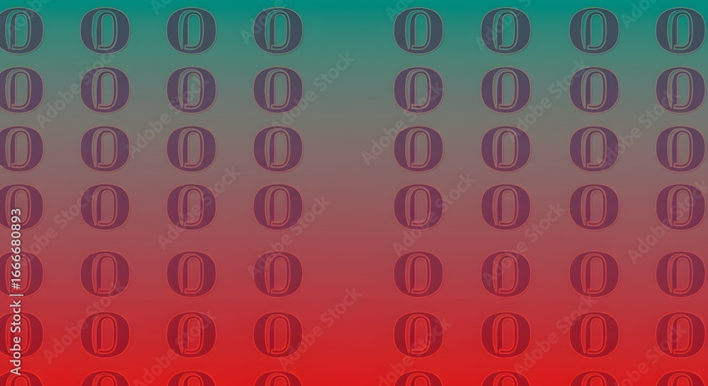 Fototapete abstract pattern of oval shapes arranged in rows and columns against a gradient background transitio