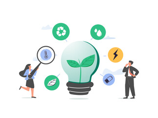 ESG, Environmental, Social and Corporate Governance, company responsibility to care world environment and people concept