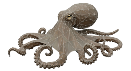 Isolated Polygon Octopus