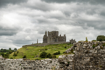 Hore Abbey ruins with scenic Irish countryside views