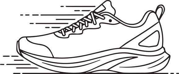 Running shoe isolated on white background