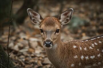 Fototapeta premium Infant fawn from Asia