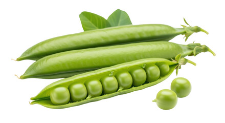 Isolated Green Peas