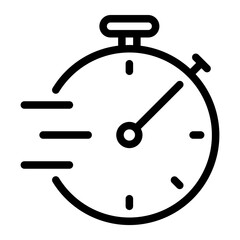 timer line icon