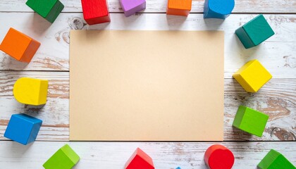 Przedszkolaki kreatywne zabawy mock up