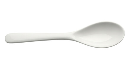 Isolated White Plastic Spoon