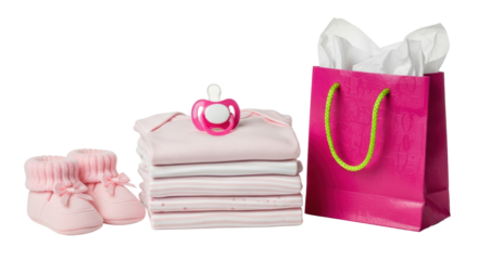 Isolated Baby Clothes Gift Set