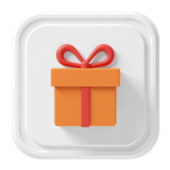 Minimalist Gift Box Icon