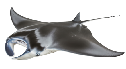 Isolated Manta Ray