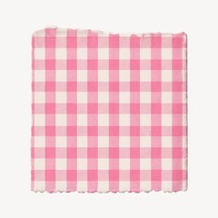 Pink checkered napkin texture