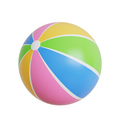 Colorful Beach Ball Toy Children's Day 3D