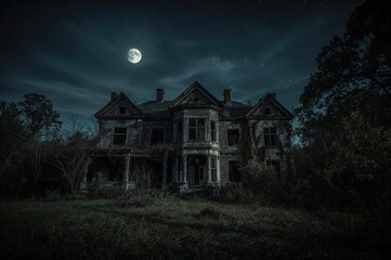 A dilapidated vintage estate left to decay